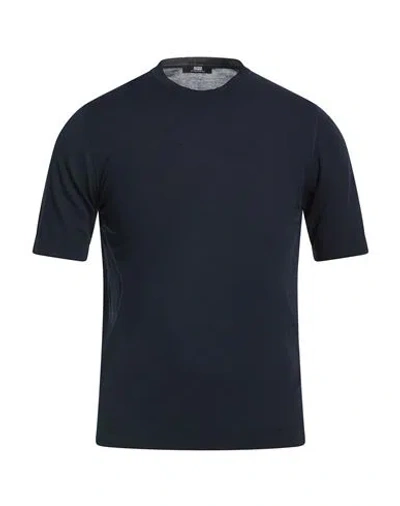 Alpha Studio The Fine Essentials Man Sweater Midnight Blue Size 50 Sea Island Cotton