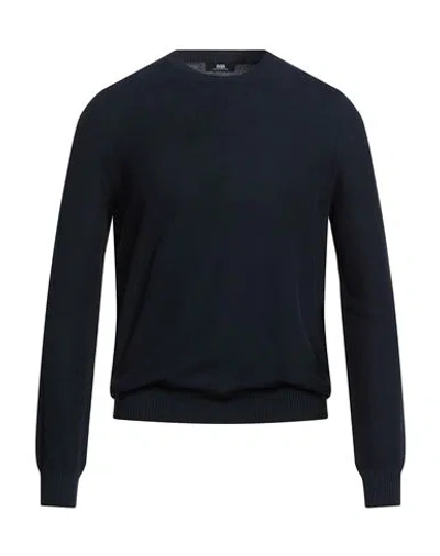 Alpha Studio The Fine Essentials Man Sweater Navy Size 44 Sea Island Cotton In Neutral