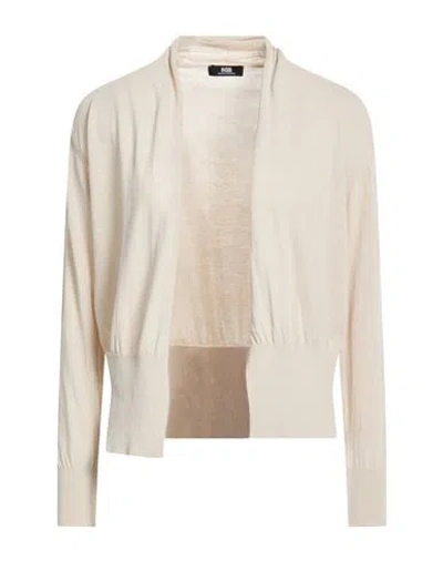 Alpha Studio The Fine Essentials Woman Cardigan Beige Size 10 Cotton In Neutral