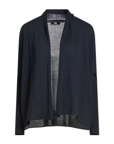 Alpha Studio The Fine Essentials Woman Cardigan Midnight Blue Size 10 Sea Island Cotton