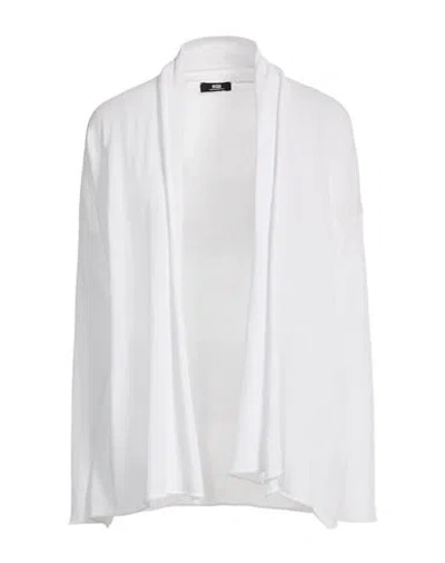 Alpha Studio The Fine Essentials Woman Cardigan White Size 10 Sea Island Cotton