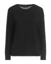 Alpha Studio The Fine Essentials Woman Sweater Black Size 10 Merino Wool