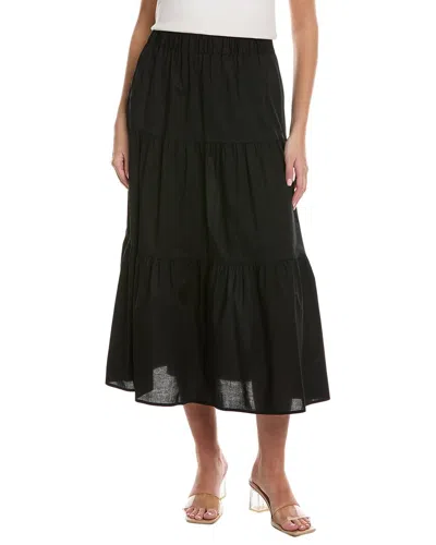 Alpha Studio Tiered Maxi Skirt In Black