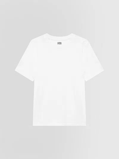 Alpha Studio T-shirt Man White In Multi