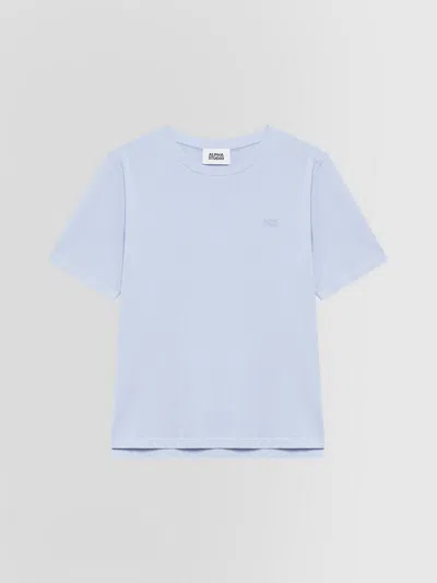 Alpha Studio T-shirt With Embroidery Celestial Man In Blue