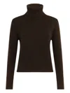 Alpha Studio Turtleneck Long-sleeve Jumper In Brown