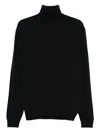 Alpha Studio Turtleneck Sweater In Black