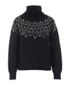 Alpha Studio Turtleneck Sweater In Blue