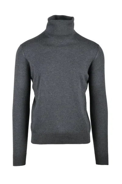 Alpha Studio Turtleneck Sweater - Grey In Gray
