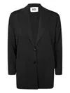 Alpha Studio Two-button Pocket Blazer In Black