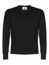 Alpha Studio V-neck Sweater In Black