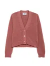 Alpha Studio Cardigan Boxy Integrale Cipolla In Pink