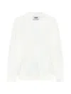 Alpha Studio Maglia V Latte In White