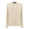 Alpha Studio White Cashmere Sweater In Neutral