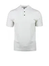 Alpha Studio White Cotton Elastane Serafino T-shirt In White