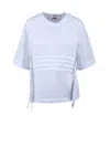 Alpha Studio White Cotton Elastane T-shirt In White
