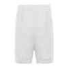 Alpha Studio White Linen Men's Short In White