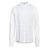 Alpha Studio Man Shirt White Size 44 Linen