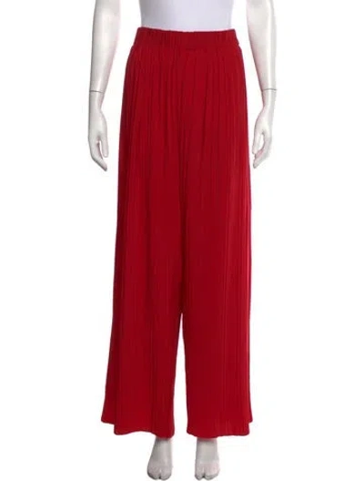 Pre-owned Alpha Studio Wide Leg Pants In Red