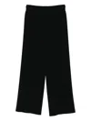 Alpha Studio Wide-leg Trousers In Black