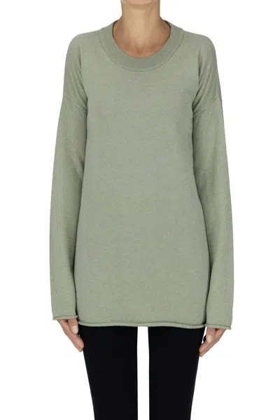 Alpha Studio Wide Pullover In Pastel Green