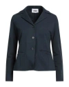Alpha Studio Woman Blazer Midnight Blue Size 4 Cotton, Elastane
