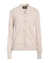Alpha Studio Woman Cardigan Beige Size 10 Recycled Wool, Viscose, Polyamide, Recycled Cashmere