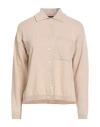 Alpha Studio Woman Cardigan Beige Size 10 Wool, Viscose, Polyamide, Cashmere In Neutral