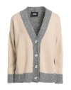 Alpha Studio Woman Cardigan Beige Size 12 Synthetic Fibers, Alpaca Wool, Wool, Cashmere