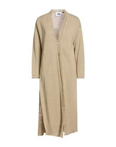 Alpha Studio Woman Cardigan Beige Size 6 Hemp In Nude