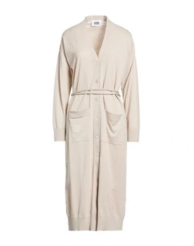 Alpha Studio Woman Cardigan Beige Size 8 Cotton In Neutral