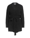 Alpha Studio Woman Cardigan Black Size 10 Alpaca Wool, Recycled Polyamide, Polyamide