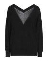 Alpha Studio Woman Cardigan Black Size 10 Cotton