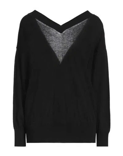 Alpha Studio Woman Cardigan Black Size 10 Cotton