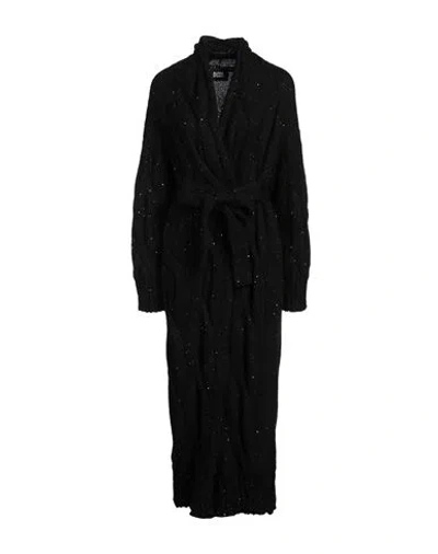 Alpha Studio Woman Cardigan Black Size 10 Polyamide, Acrylic, Mohair Wool