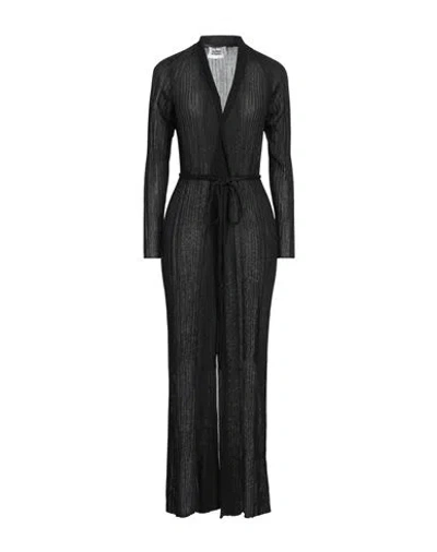 Alpha Studio Woman Cardigan Black Size 10 Viscose, Polyester In Black
