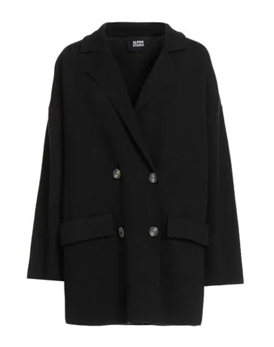Alpha Studio Woman Cardigan Black Size 10 Wool