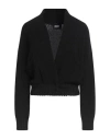 Alpha Studio Woman Cardigan Black Size 12 Merino Wool In Black