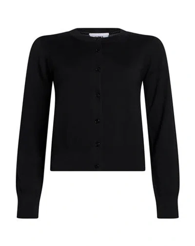 Alpha Studio Woman Cardigan Black Size 4 Merino Wool