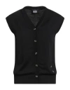 Alpha Studio Woman Cardigan Black Size 8 Merino Wool