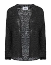 Alpha Studio Woman Cardigan Black Size 8 Polyester, Polyamide