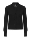 Alpha Studio Woman Cardigan Black Size 8 Recycled Wool, Viscose, Polyamide, Recycled Cashmere