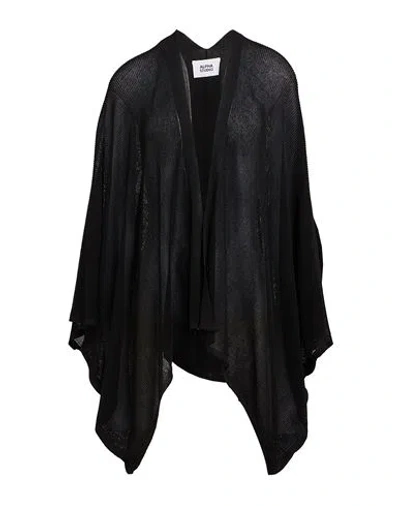 Alpha Studio Woman Cardigan Black Size 8 Viscose, Polyester