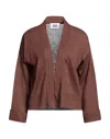 Alpha Studio Cardigans In Brown