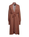 Alpha Studio Woman Cardigan Brown Size 8 Polyamide, Mohair Wool, Wool In Brown
