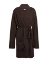 Alpha Studio Woman Cardigan Dark Brown Size 10 Merino Wool