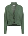 Alpha Studio Woman Cardigan Green Size 10 Merino Wool