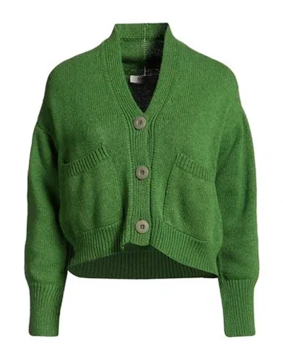 Alpha Studio Woman Cardigan Green Size 10 Wool, Alpaca Wool, Polyamide