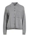 Alpha Studio Woman Cardigan Grey Size 10 Wool, Viscose, Polyamide, Cashmere
