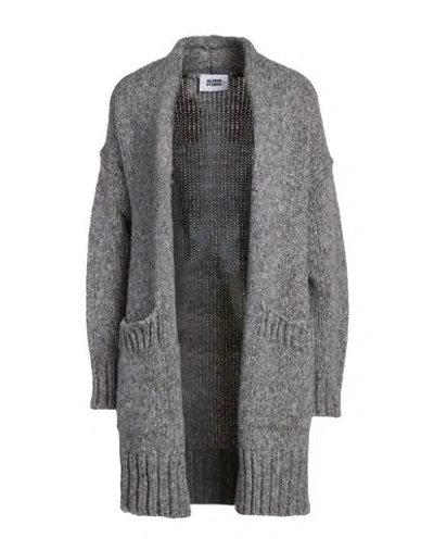 Alpha Studio Woman Cardigan Grey Size 2 Wool, Metal Fiber, Polyamide In Gray